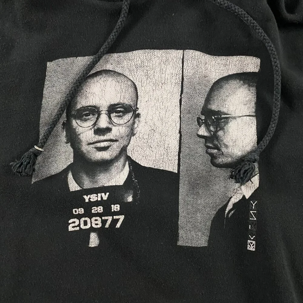 Logic YSIV Mugshot Black Hoodie Men's Medium Young Sinatra - Picture 2 of 7
